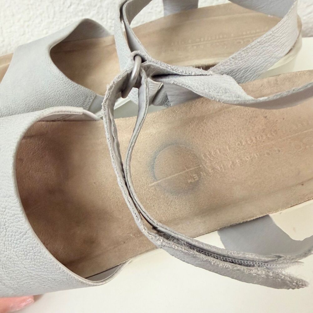 ECCO Flowt Wedge Sandals Women Size 10–10.5 US 41 EU Gray Nubuck Platform Comfor - Picture 6 of 14
